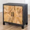 Two-Tone Diamond Parquet Cabinet-Kirkland's Home Discount