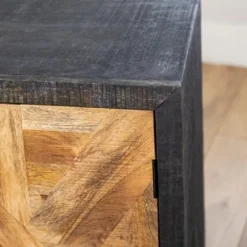 Two-Tone Diamond Parquet Cabinet-Kirkland's Home Discount