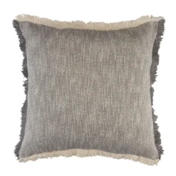Two-Tone Gray Woven Accent Pillow-Kirkland's Home Discount