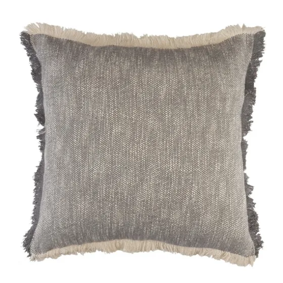 Two-Tone Gray Woven Accent Pillow-Kirkland's Home Discount