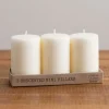 Unscented Mini Pillar Candles, Set Of 3-Kirkland's Home Hot