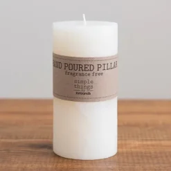 Unscented Pillar Candle, 6 In.-Kirkland's Home Clearance