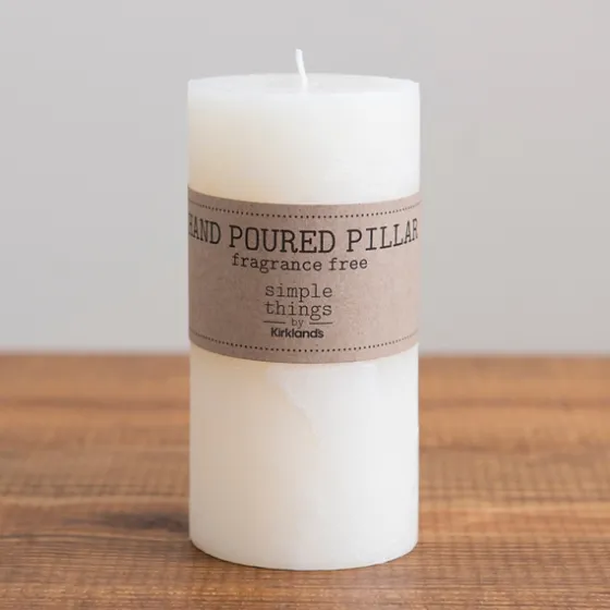 Unscented Pillar Candle, 6 In.-Kirkland's Home Clearance