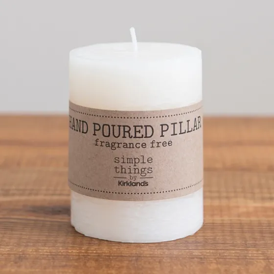 Unscented Pillar Candle, 4 In.-Kirkland's Home Cheap