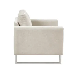 Upholstered And Chrome Accent Chair-Kirkland's Home Sale