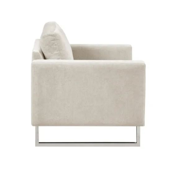 Upholstered And Chrome Accent Chair-Kirkland's Home Sale