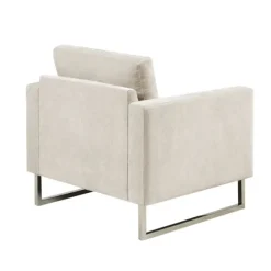 Upholstered And Chrome Accent Chair-Kirkland's Home Sale