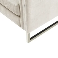 Upholstered And Chrome Accent Chair-Kirkland's Home Sale