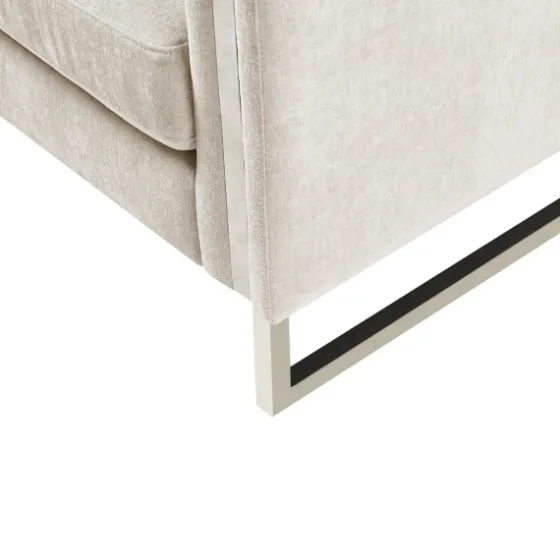 Upholstered And Chrome Accent Chair-Kirkland's Home Sale