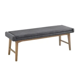 Upholstered And Wood Legs Bench-Kirkland's Home Store