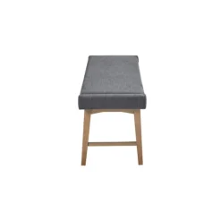 Upholstered And Wood Legs Bench-Kirkland's Home Store