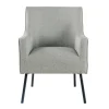 Upholstered Black Legs Accent Chair-Kirkland's Home Shop