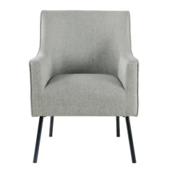 Upholstered Black Legs Accent Chair-Kirkland's Home Shop