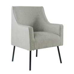 Upholstered Black Legs Accent Chair-Kirkland's Home Shop
