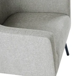 Upholstered Black Legs Accent Chair-Kirkland's Home Shop
