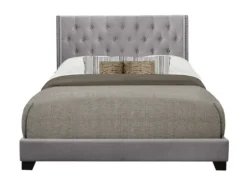 Upholstered Button Tufted Wing King Bed-Kirkland's Home Cheap