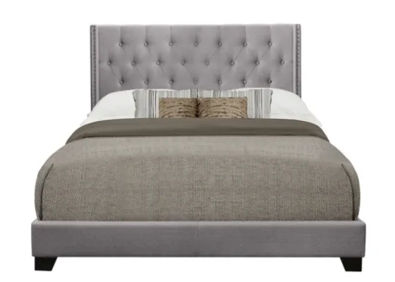 Upholstered Button Tufted Wing King Bed-Kirkland's Home Cheap