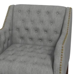 Upholstered Button Tufted Accent Chair-Kirkland's Home Cheap