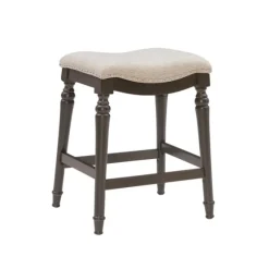 Upholstered Curved Seat Counter Stool-Kirkland's Home Clearance