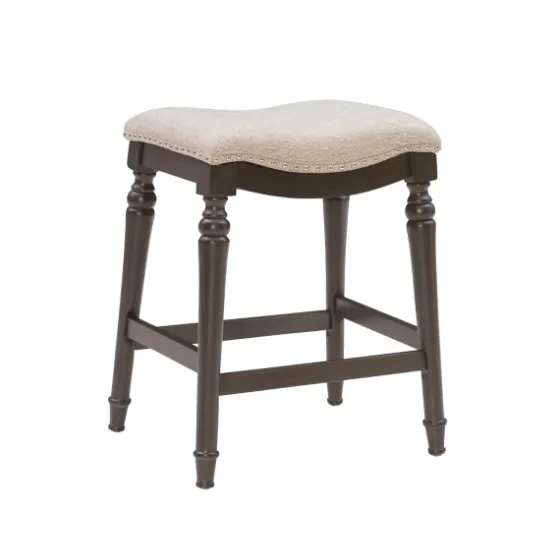 Upholstered Curved Seat Counter Stool-Kirkland's Home Clearance