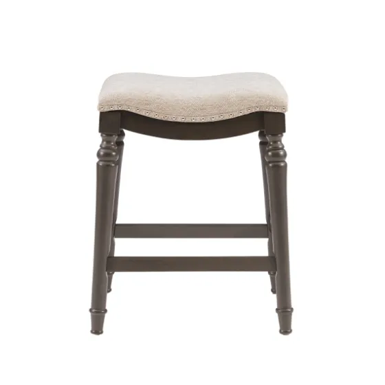 Upholstered Curved Seat Counter Stool-Kirkland's Home Clearance