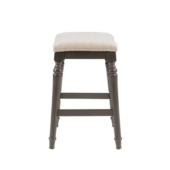 Upholstered Curved Seat Counter Stool-Kirkland's Home Clearance