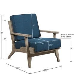 Upholstered Driftwood Accent Chair-Kirkland's Home Sale