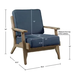 Upholstered Driftwood Accent Chair-Kirkland's Home Sale