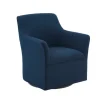 Upholstered Flared Arm Swivel Accent Chair-Kirkland's Home Sale