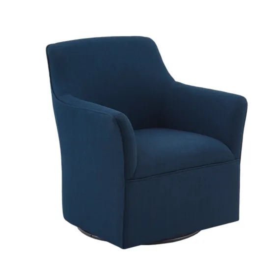 Upholstered Flared Arm Swivel Accent Chair-Kirkland's Home Sale