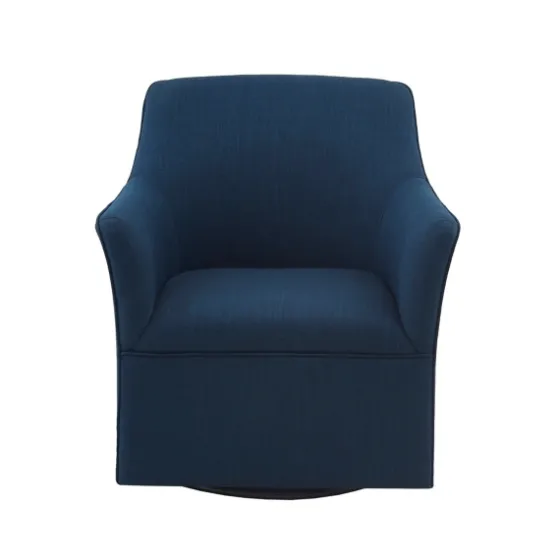 Upholstered Flared Arm Swivel Accent Chair-Kirkland's Home Sale