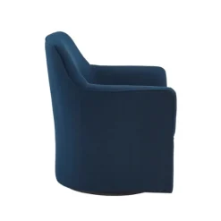 Upholstered Flared Arm Swivel Accent Chair-Kirkland's Home Sale
