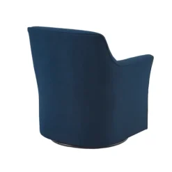 Upholstered Flared Arm Swivel Accent Chair-Kirkland's Home Sale