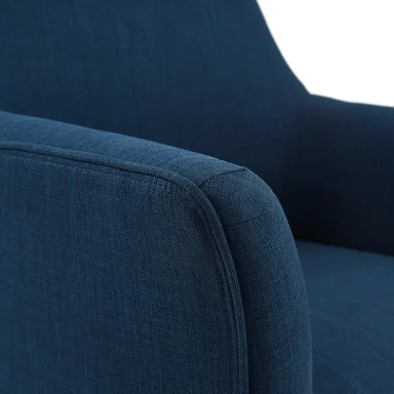 Upholstered Flared Arm Swivel Accent Chair-Kirkland's Home Sale