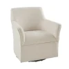 Upholstered Flared Arm Swivel Accent Chair-Kirkland's Home Best