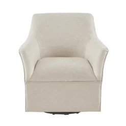 Upholstered Flared Arm Swivel Accent Chair-Kirkland's Home Best