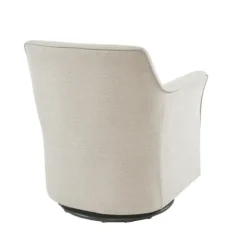 Upholstered Flared Arm Swivel Accent Chair-Kirkland's Home Best