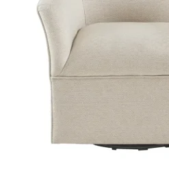 Upholstered Flared Arm Swivel Accent Chair-Kirkland's Home Best