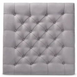 Upholstered Linen Tufted Ottoman With Shelf-Kirkland's Home Fashion