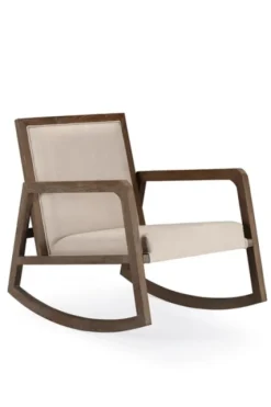 Upholstered Linen Wood Rocker Accent Chair-Kirkland's Home Sale