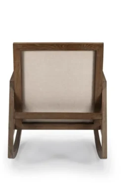 Upholstered Linen Wood Rocker Accent Chair-Kirkland's Home Sale
