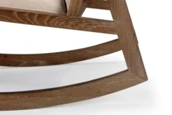 Upholstered Linen Wood Rocker Accent Chair-Kirkland's Home Sale