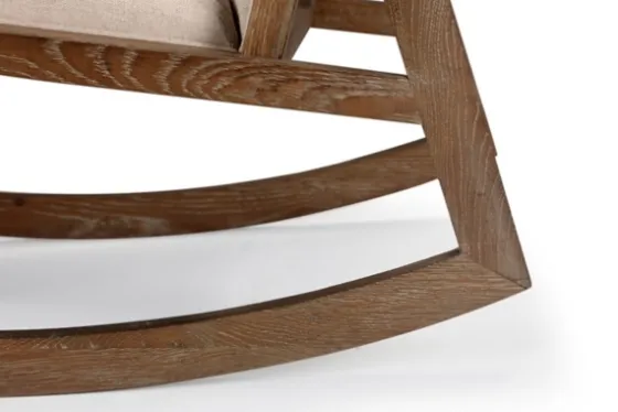 Upholstered Linen Wood Rocker Accent Chair-Kirkland's Home Sale