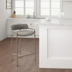 Upholstered Low Back Counter Stool-Kirkland's Home Cheap