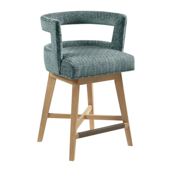 Upholstered Low Back Swivel Counter Stool-Kirkland's Home Online