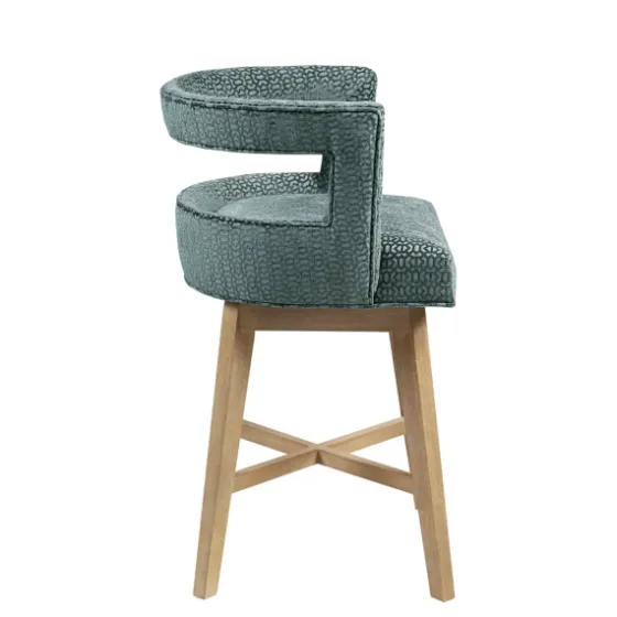 Upholstered Low Back Swivel Counter Stool-Kirkland's Home Online