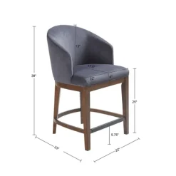 Upholstered Martha Stewart Counter Stool-Kirkland's Home Clearance
