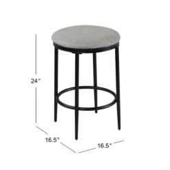 Upholstered Metal Counter Stool-Kirkland's Home Cheap