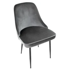 Upholstered Metal Dining Chairs, Set Of 2-Kirkland's Home Cheap