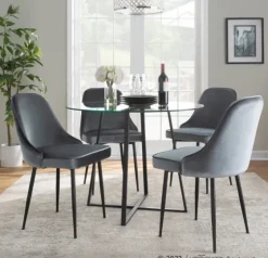 Upholstered Metal Dining Chairs, Set Of 2-Kirkland's Home Cheap